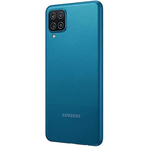 Samsung Galaxy A12 Blue Back Cover With Lenses