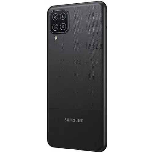 Samsung Galaxy A12 Black Back Cover With Lenses