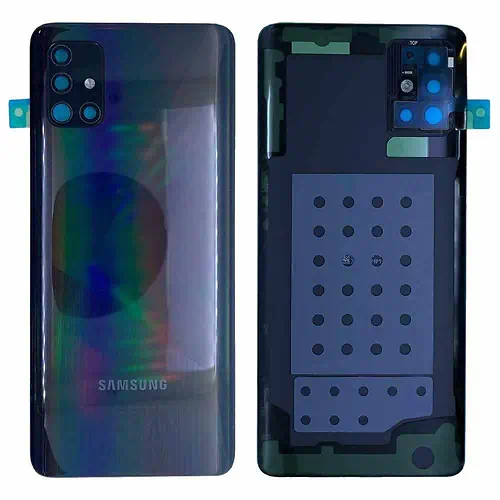 Samsung Galaxy A51 4G Black Back Cover With Lenses