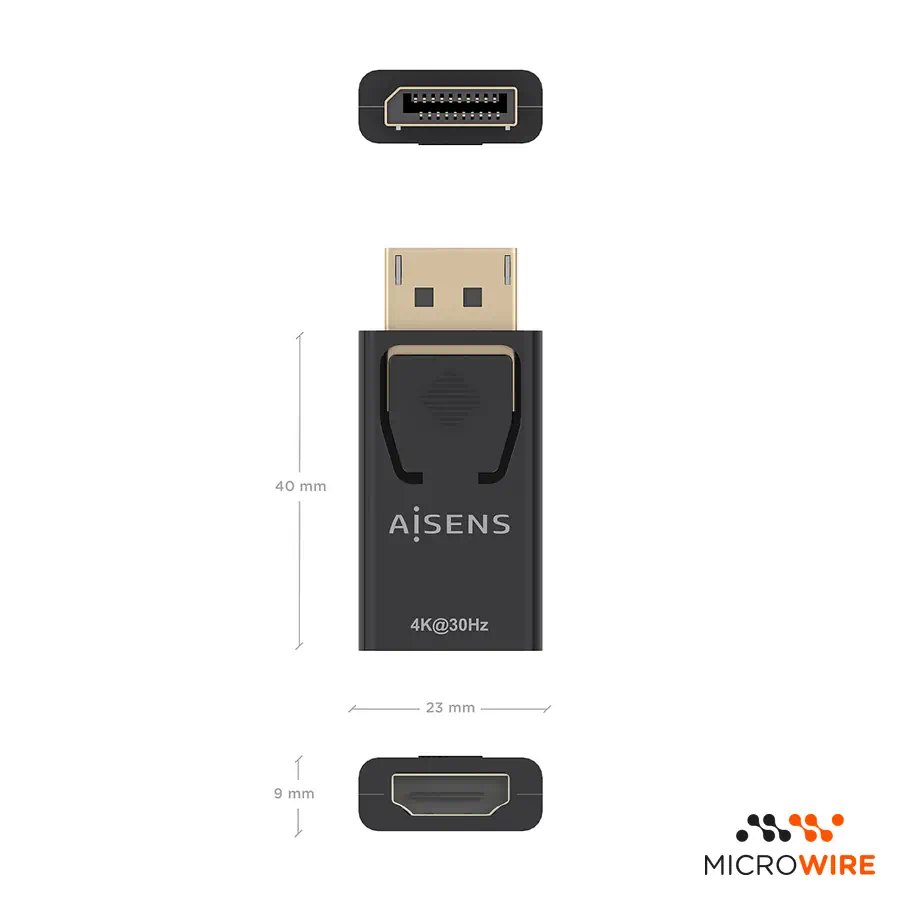 Adaptateur DisplayPort vers HDMI AISENS