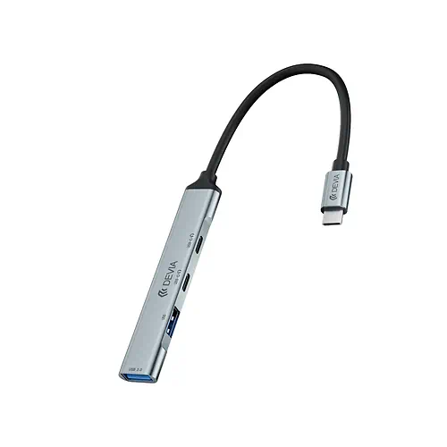 Adaptateur DEVIA Lite1 HUB USB-C pour USB-C et USB-A