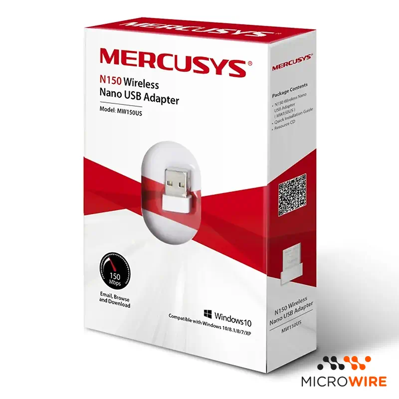 Adaptador USB Mercusys MW150US 150Mbps Wireless
