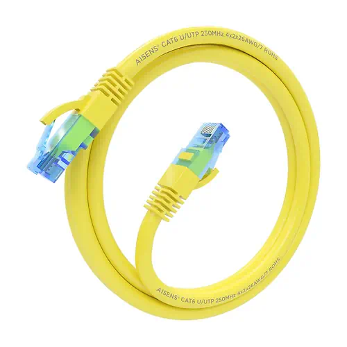 Aisens Câble Réseau Cat 6 UTP 1.5m Jaune