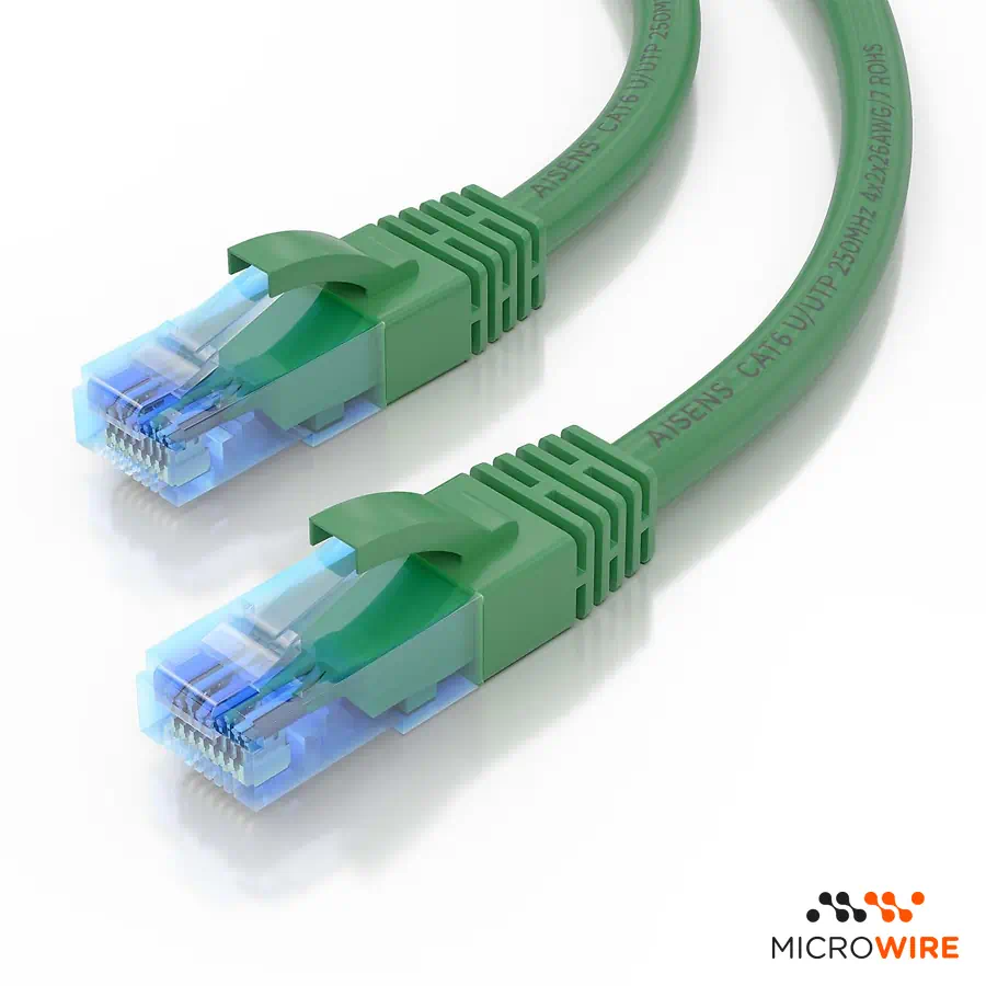 Aisens Câble Réseau Cat 6 UTP 1.5m Vert