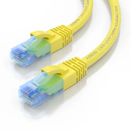 Câble Réseau Aisens Cat 6 UTP 25cm Jaune