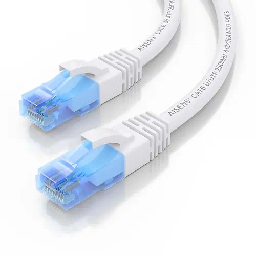 Aisens Câble Réseau Cat 6 UTP 50cm Blanc