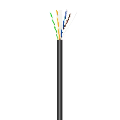 Aisens Câble Réseau Extérieur Étanche Cat 6 UTP 100m Noir