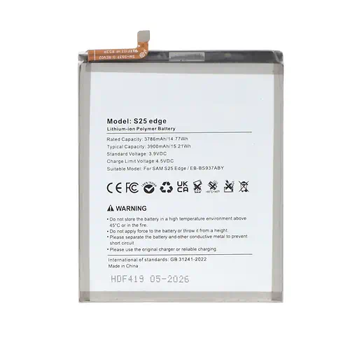 Batería Samsung Galaxy S25 Edge 3900mAh EB-BS937ABY