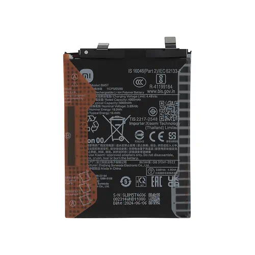 Batterie Xiaomi 13T 14T Redmi Note 13 Pro 5G Poco X6 Pro 5G Service Pack