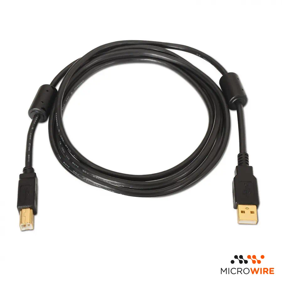 Câble USB 2.0 pour Imprimante 2m Noir