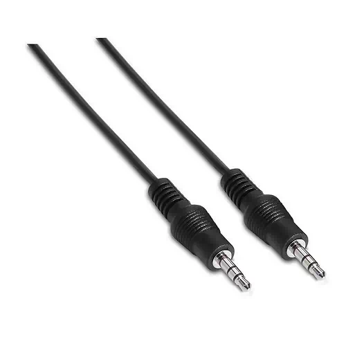 Câble Audio Jack 3.5 Mâle - Mâle 30cm Noir