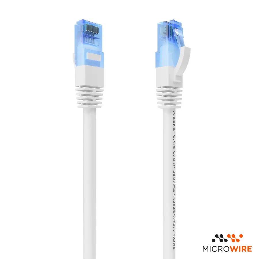 Câble Réseau Aisens Cat 6 UTP 25cm Blanc
