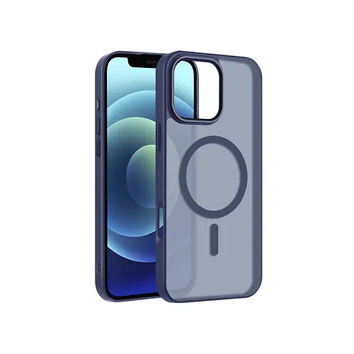 Coque Bleu Transparent avec MagSafe iPhone 15 Pro