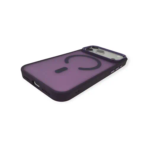 Funda Morado Transparente con MagSafe iPhone 17 Pro Max 18 Pro Max