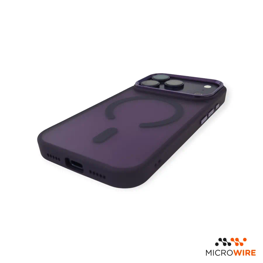 Funda Morado Transparente con Magsafe iPhone 17 Pro 18 Pro