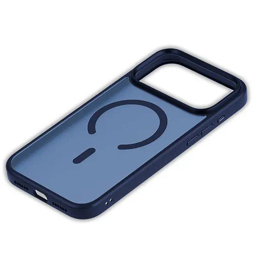 Coque Bleu Transparent avec MagSafe iPhone 17 Pro Max 18 Pro Max