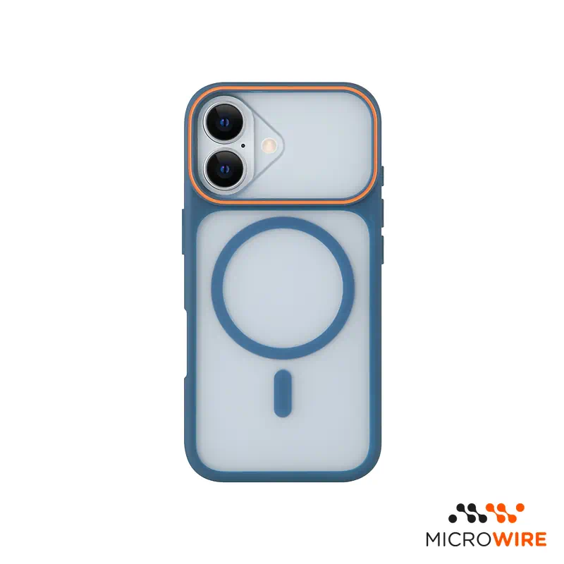 Case Transparent and Blue with MagSafe iPhone 17 Pro Max 18 Pro Max
