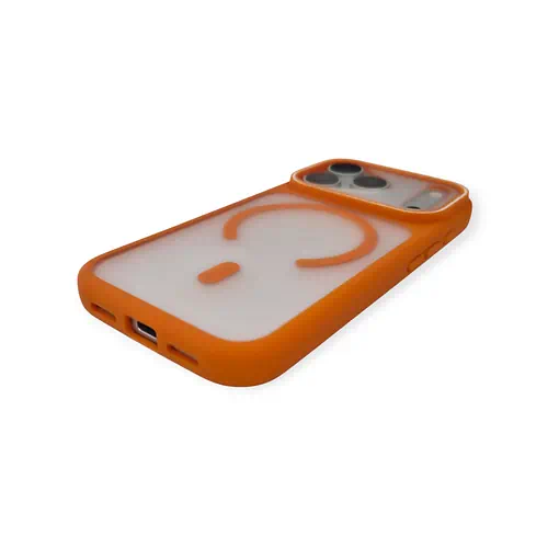 Funda Transparente y Naranja con MagSafe iPhone 17 Pro 18 Pro