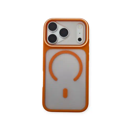 Funda Transparente y Naranja con MagSafe iPhone 17 Pro 18 Pro