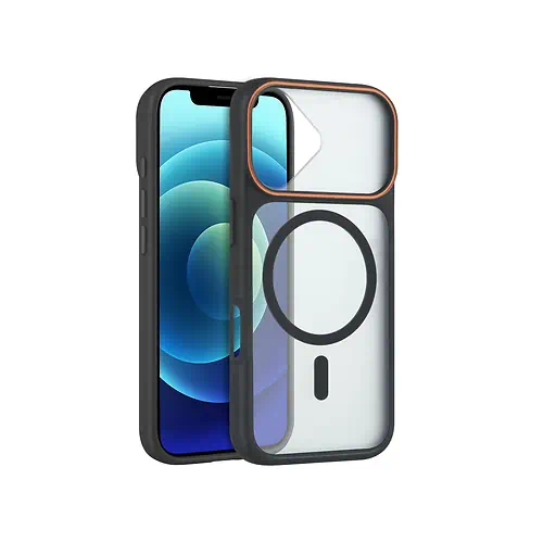 Coque Transparente Noire MagSafe iPhone 17 Pro 18 Pro