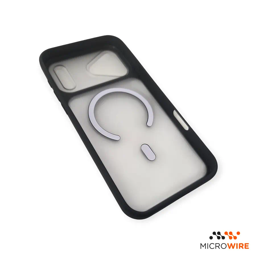 Coque Transparente et Noir avec Magsafe iPhone 17 Pro Max 18 Pro Max