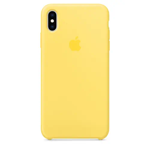 Coque en Silicone Jaune iPhone X et XS