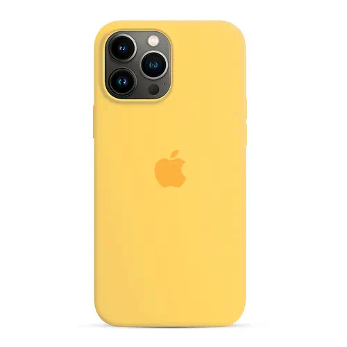 Coque en Silicone Jaune iPhone 13 Pro Max