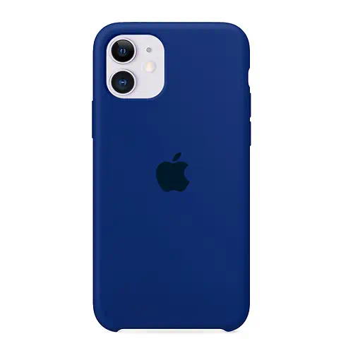 Coque en Silicone Bleu Foncé iPhone 11
