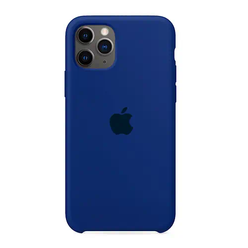 Coque en Silicone Bleu Foncé iPhone 11 Pro