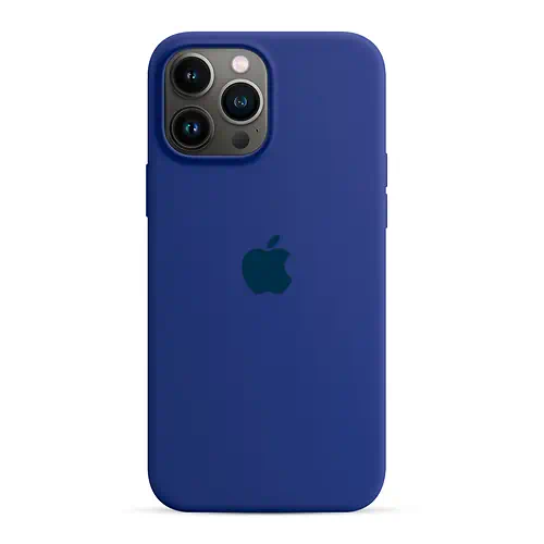 Coque en Silicone Bleu Foncé iPhone 13 Pro Max