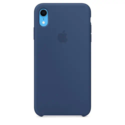Coque en Silicone Bleu Foncé iPhone XR