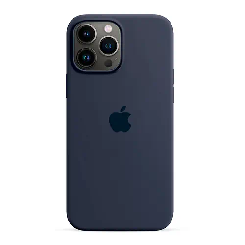 Coque en Silicone Bleu Nuit iPhone 13 Pro Max