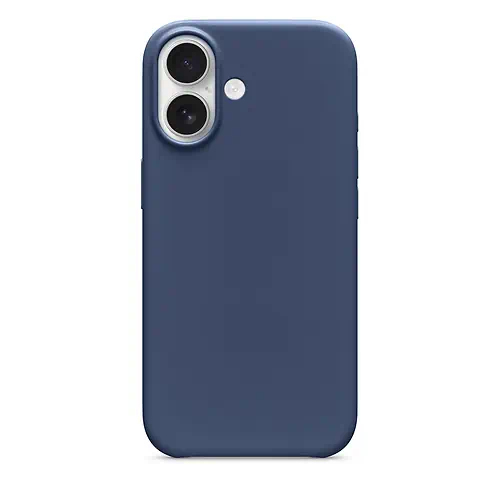 Coque en Silicone Bleu Simple iPhone 17