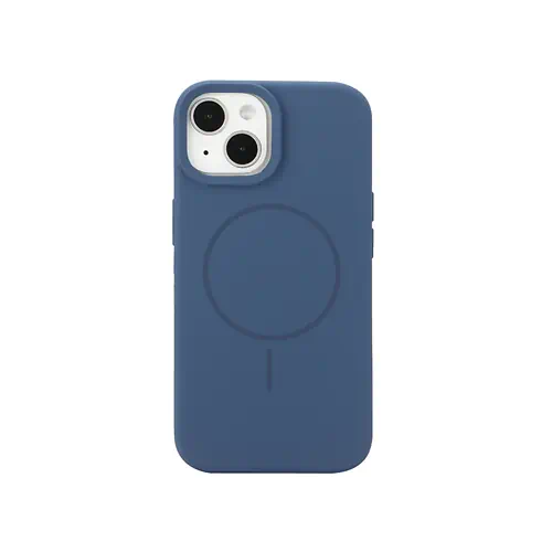 Capa de Silicone Azul iPhone 13 com MagSafe