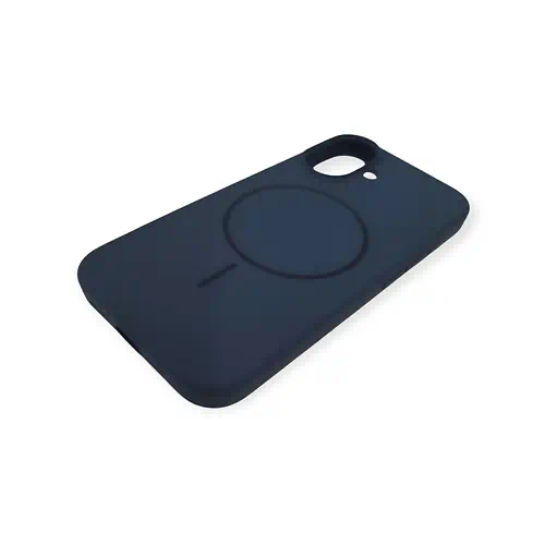 Blue iPhone 16 Silicone Case with MagSafe