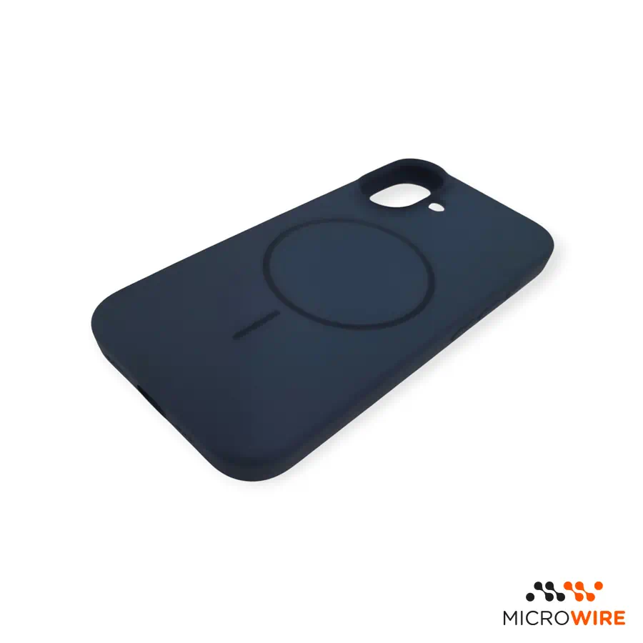 Blue iPhone 16 Silicone Case with MagSafe