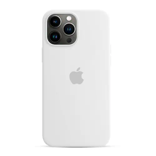 Coque en Silicone Blanche iPhone 13 Pro Max