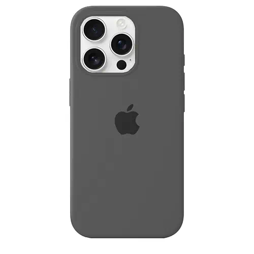Coque en Silicone Gris Foncé iPhone 15 Pro Max