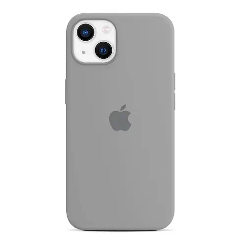 Coque en Silicone Gris Clair iPhone 13 14