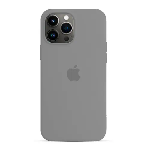 Coque en Silicone Gris Clair iPhone 13 Pro Max