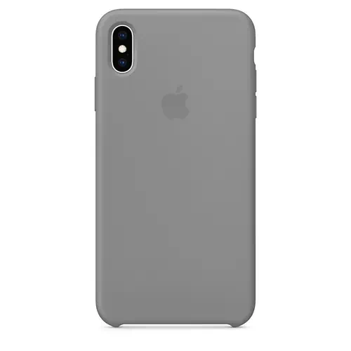 Coque en Silicone Gris Clair iPhone X et XS