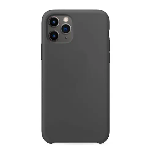 Coque en Silicone Simple Gris Foncé iPhone 11 Pro Max