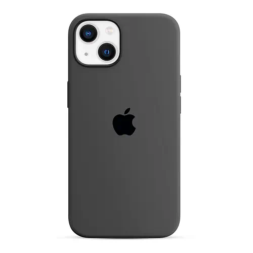 Coque en Silicone Gris Foncé iPhone 13 14