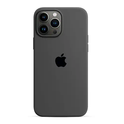 Coque en Silicone Gris Foncé iPhone 13 Pro Max
