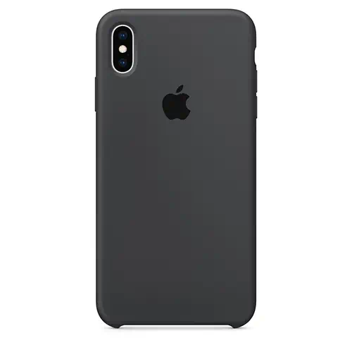 Coque en Silicone Gris Foncé iPhone X et XS