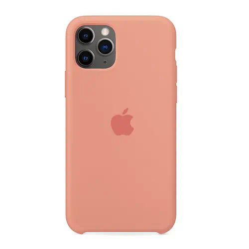 Coque en Silicone Orange Clair iPhone 11 Pro