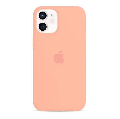 Coque en Silicone Orange Clair iPhone 12 12 Pro