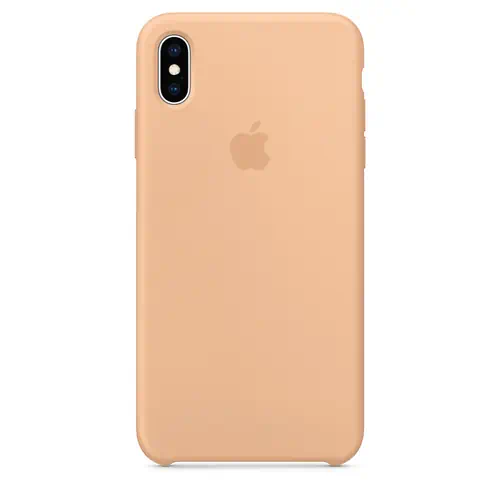Coque en Silicone Orange Clair iPhone X et XS