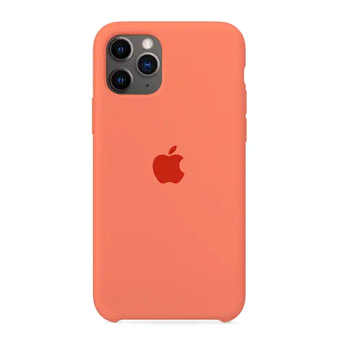 Coque en Silicone Orange iPhone 11 Pro