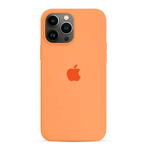 Coque en Silicone Orange iPhone 14 Pro